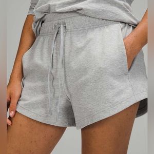 lululemon Inner Glow High Rise Shorts 3" / Heathered Core Ultra Light Grey /HCUG